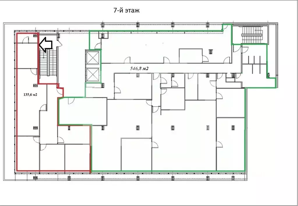 Офис в Москва наб. Академика Туполева, 15к22А (547 м) - Фото 2