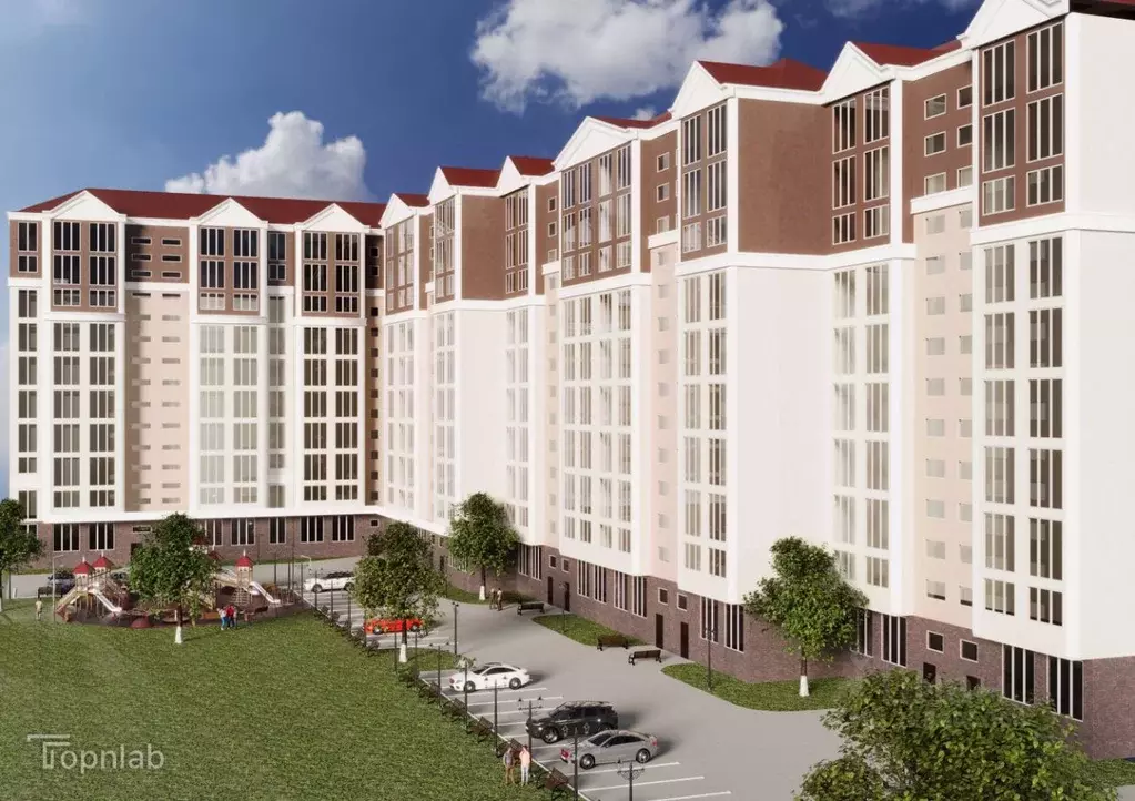 2-к кв. Кабардино-Балкария, Нальчик ул. Тлостанова, 28 (79.85 м) - Фото 1