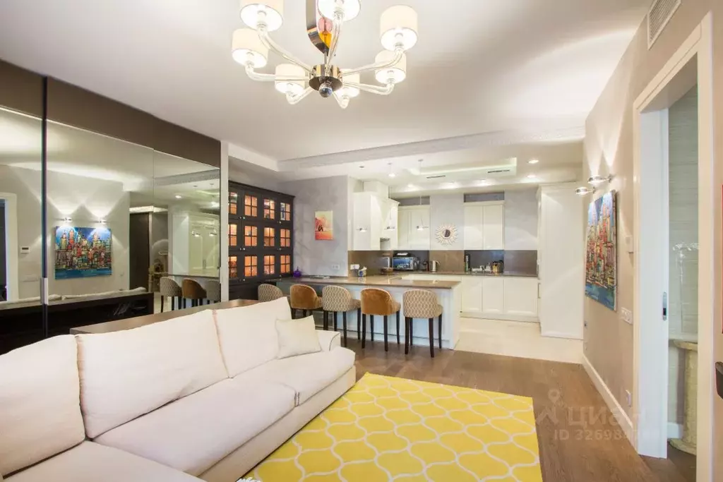 3-к кв. Москва Ломоносовский просп., 25к2 (88.3 м) - Фото 2