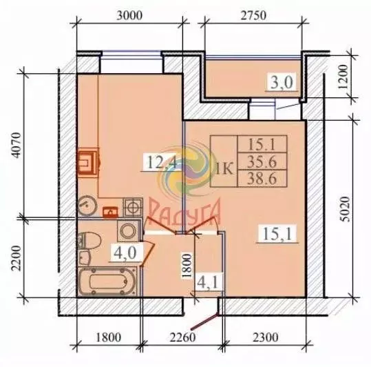 1-к кв. Ивановская область, Иваново ул. Павла Большевикова, 50к6 (38.6 ... - Фото 1