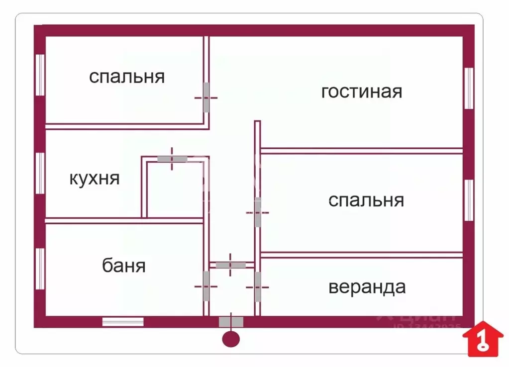 Дом в Омская область, Черлакский район муниципальный округ, с. Иртыш ... - Фото 2