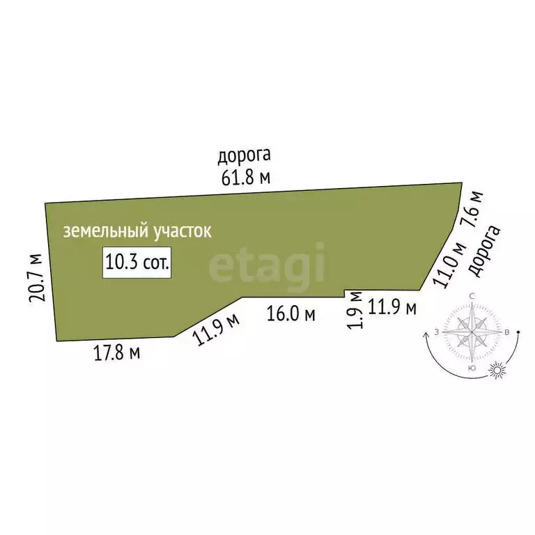 Участок в Кореиз, Кореизское шоссе (10.3 м) - Фото 1