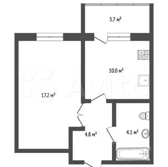 1-к кв. Крым, Симферополь ул. Крымской Весны, 15 (40.0 м) - Фото 1
