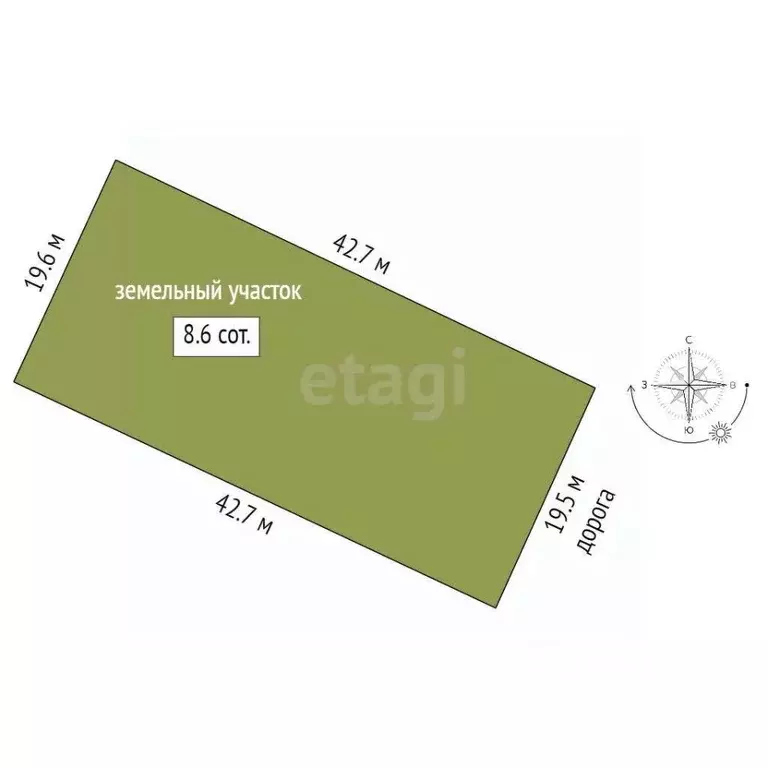 Участок в Забайкальский край, Чита Заря СОТ,  (8.6 сот.) - Фото 2