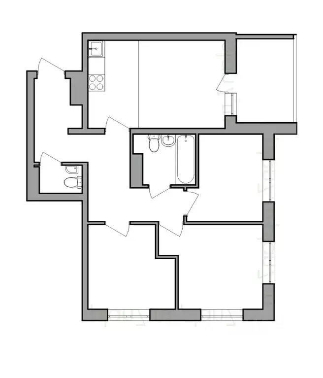 4-к кв. Иркутская область, Иркутск Ново-Ленино мкр, Территория 1-й ... - Фото 1