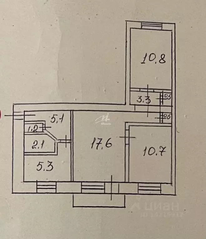 3-к кв. Севастополь ул. Казачья, 6 (58.06 м) - Фото 2