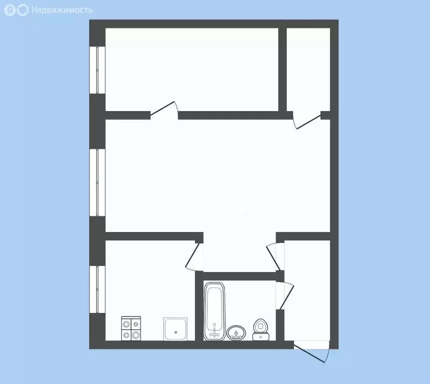 2-комнатная квартира: Иркутск, улица Геологов, 18 (41.9 м) - Фото 1