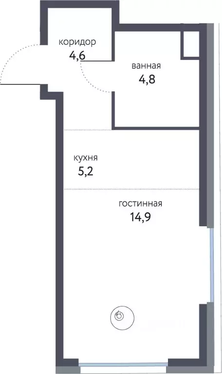 Студия Москва Сиреневый парк жилой комплекс (29.5 м) - Фото 0