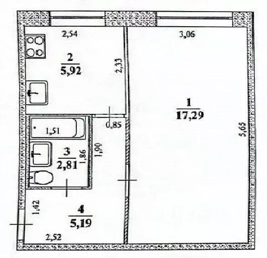 1-к кв. Ульяновская область, Ульяновск ул. Карла Либкнехта, 20 (31.2 ... - Фото 2
