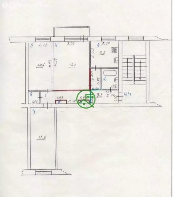 3-комнатная квартира: Сызрань, Ульяновское шоссе, 19 (56 м) - Фото 1