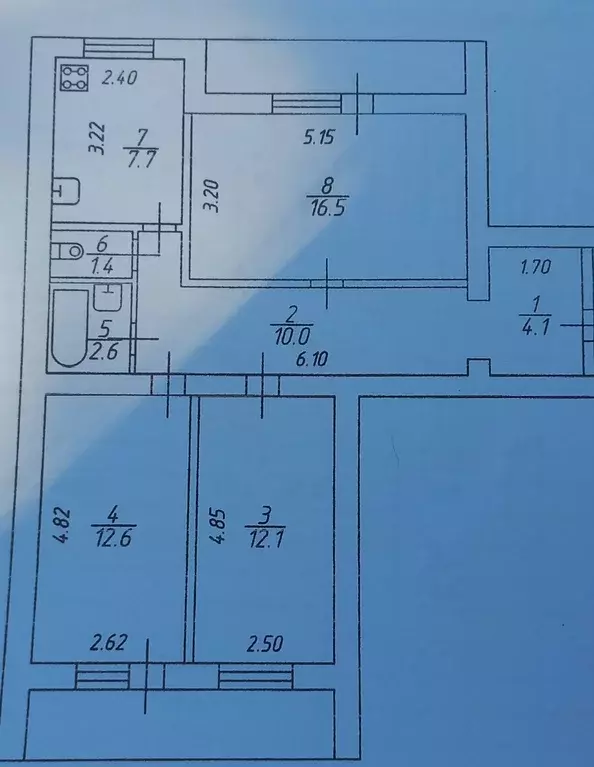 Продаётся 3-к квартира, 72 м - Фото 1