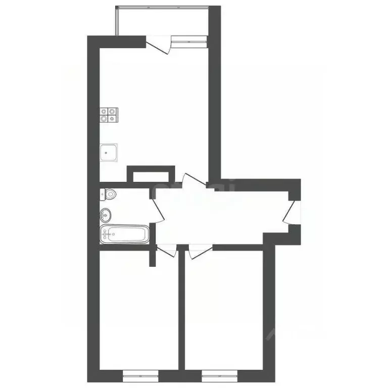 3-к кв. Тульская область, Тула ул. Ивана Поддубного, 2 (62.9 м) - Фото 2