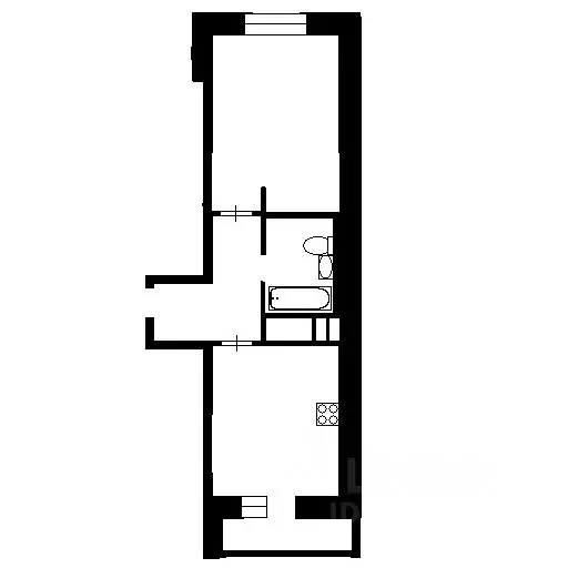 1-к кв. Татарстан, Зеленодольск ул. Карла Маркса, 21 (38.0 м) - Фото 1