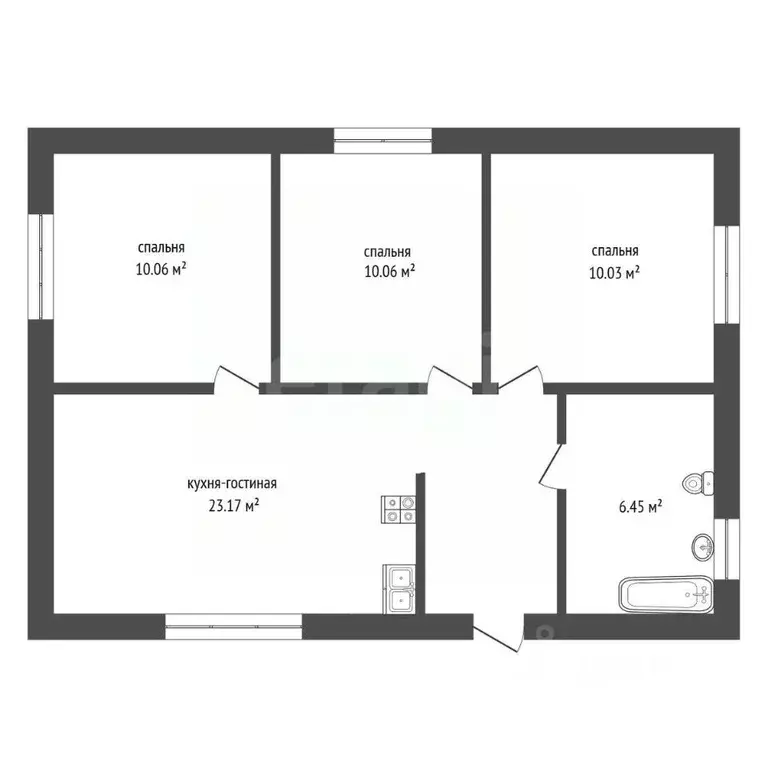 Дом в Тюменская область, Тюменский муниципальный округ, с. Каскара  ... - Фото 2