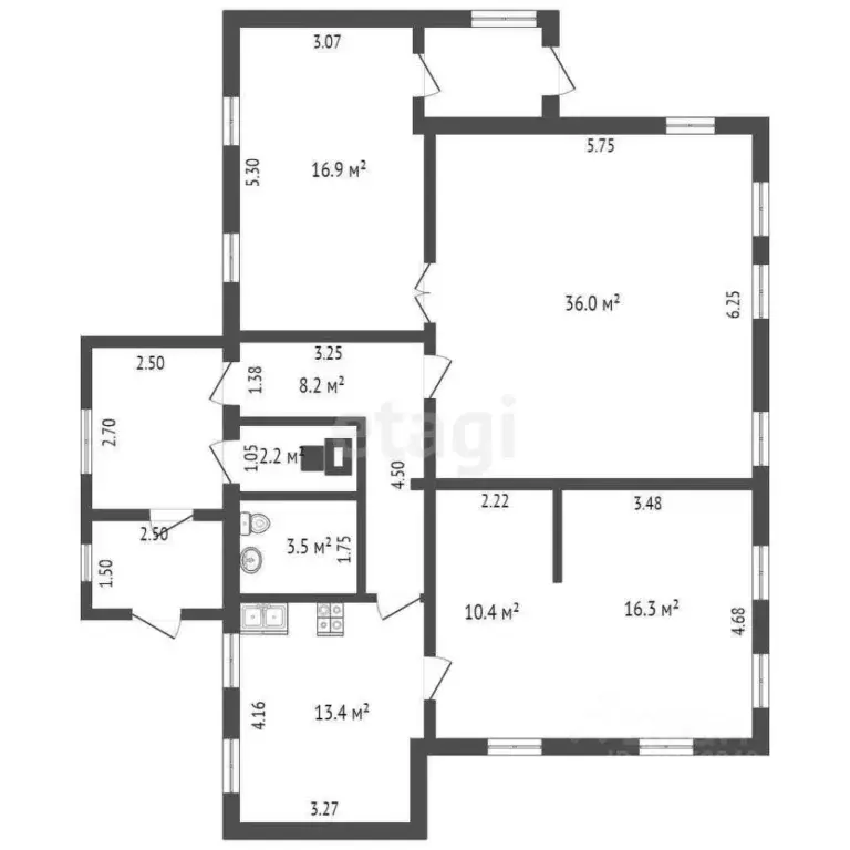 Дом в Саратовская область, Балашов ул. Розы Люксембург, 57 (106 м) - Фото 2