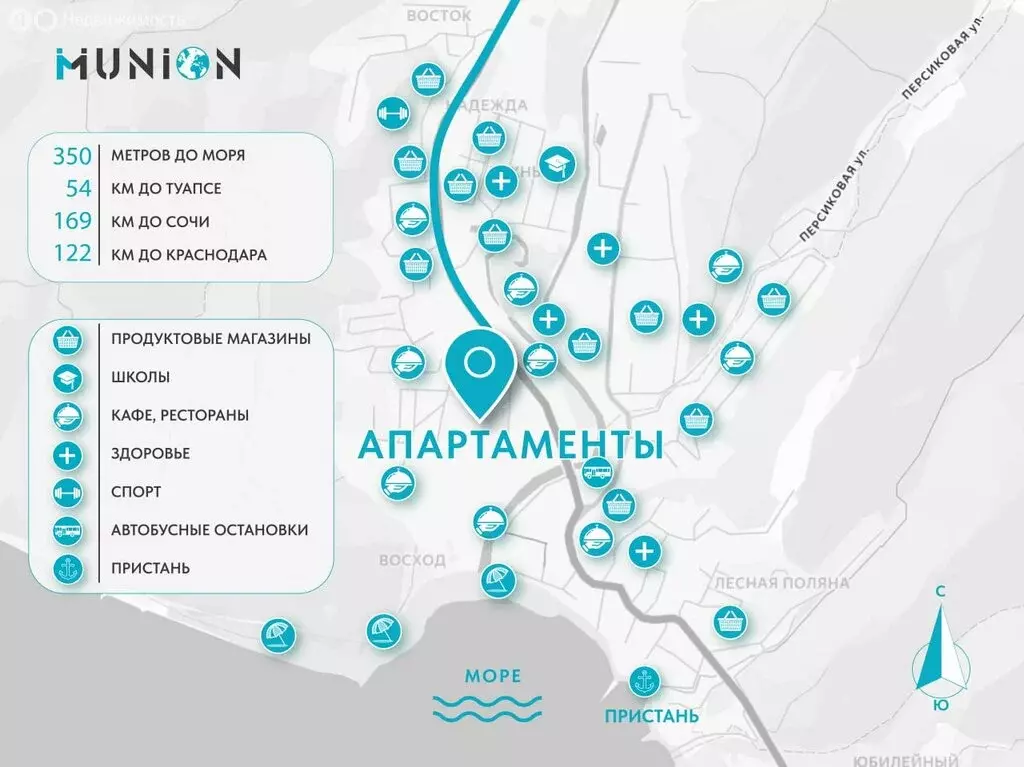 Квартира-студия: Джубга, Кооперативная улица, 2/2 (17.2 м) - Фото 2