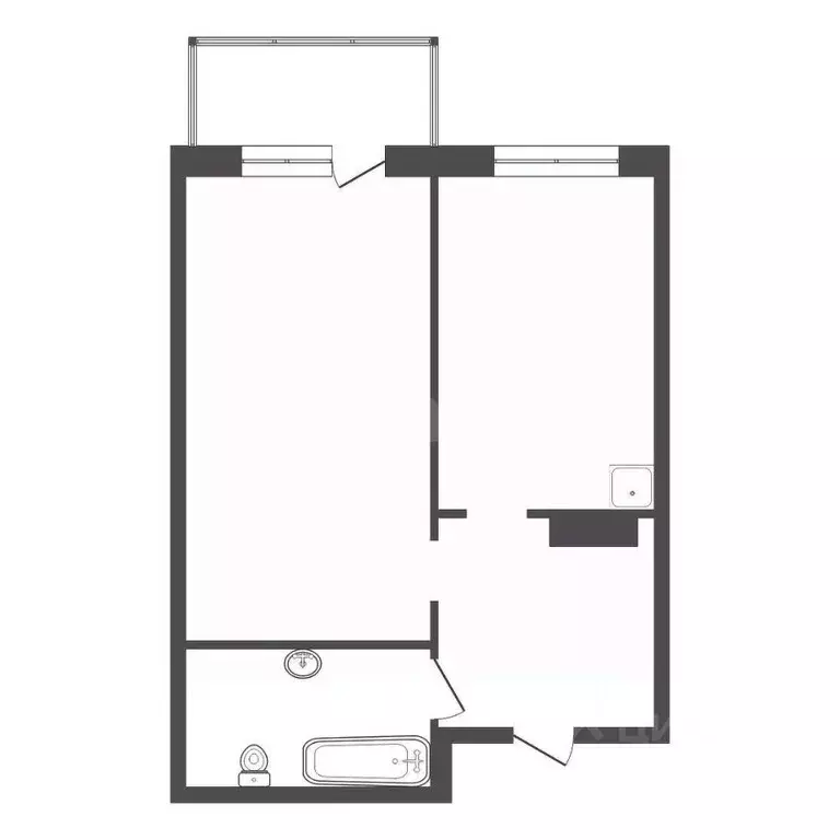 1-к кв. Красноярский край, Красноярск ул. Вильского, 24 (33.0 м) - Фото 2