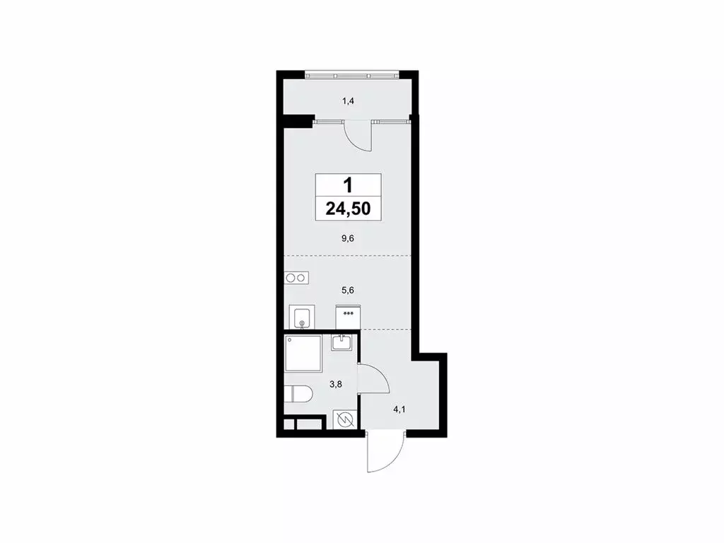 Квартира-студия: Москва, улица Зорге, 25с2 (24.5 м) - Фото 0