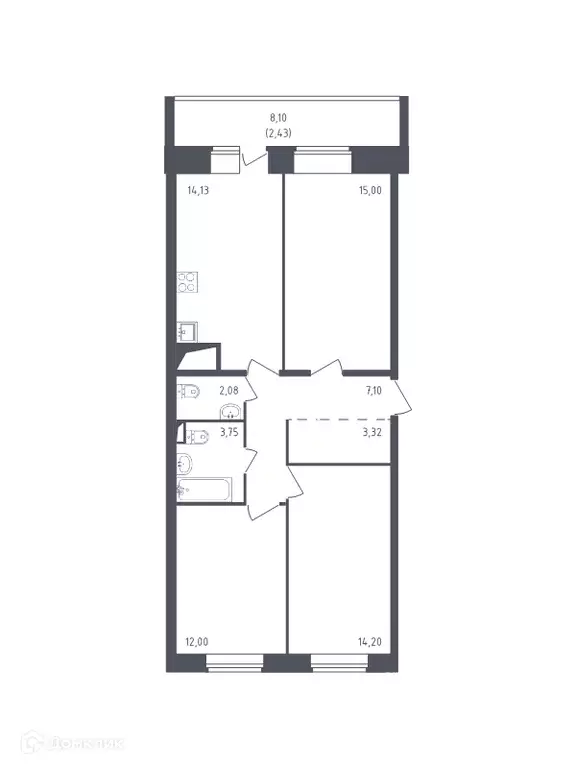 Продаётся 3-к квартира, 74 м - Фото 0