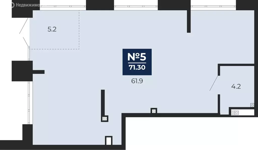 Помещение свободного назначения (71.3 м) - Фото 1