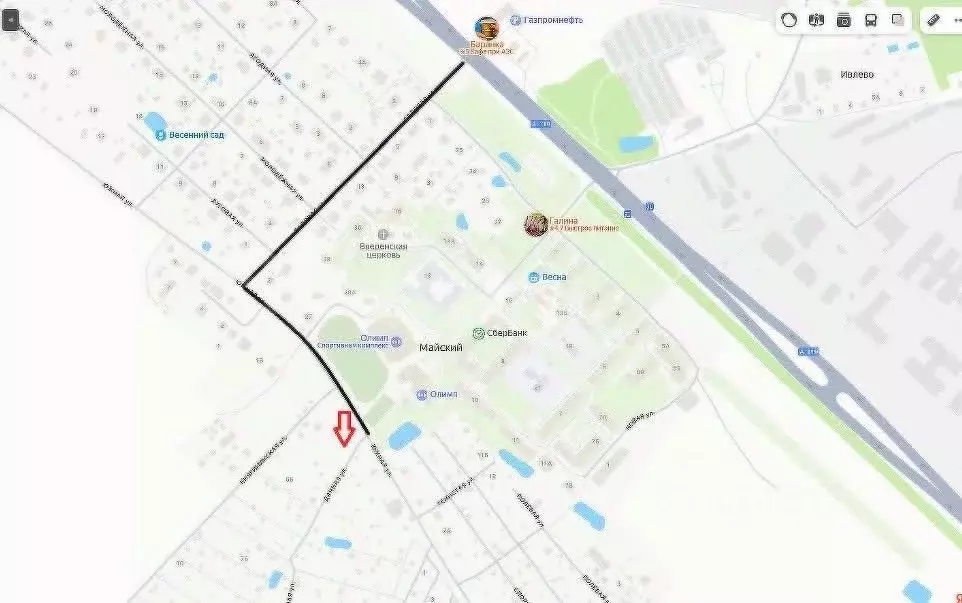 Участок в Вологодская область, пос. Майский ул. Дачная (10.4 сот.) - Фото 2