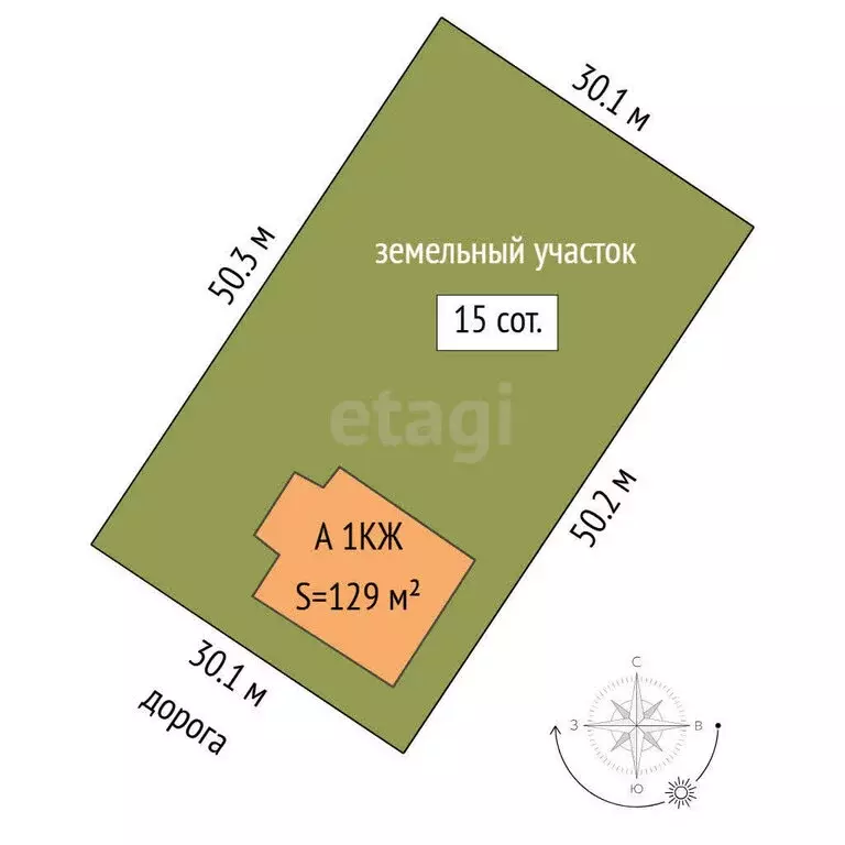 Дом в Нижняя Тавда, переулок Сакко (129 м) - Фото 1