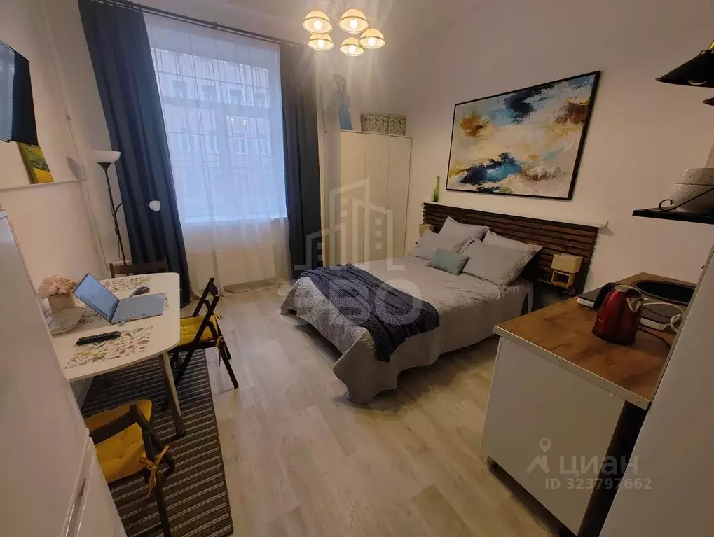 Студия Санкт-Петербург ул. Блохина, 15 (25.1 м) - Фото 1