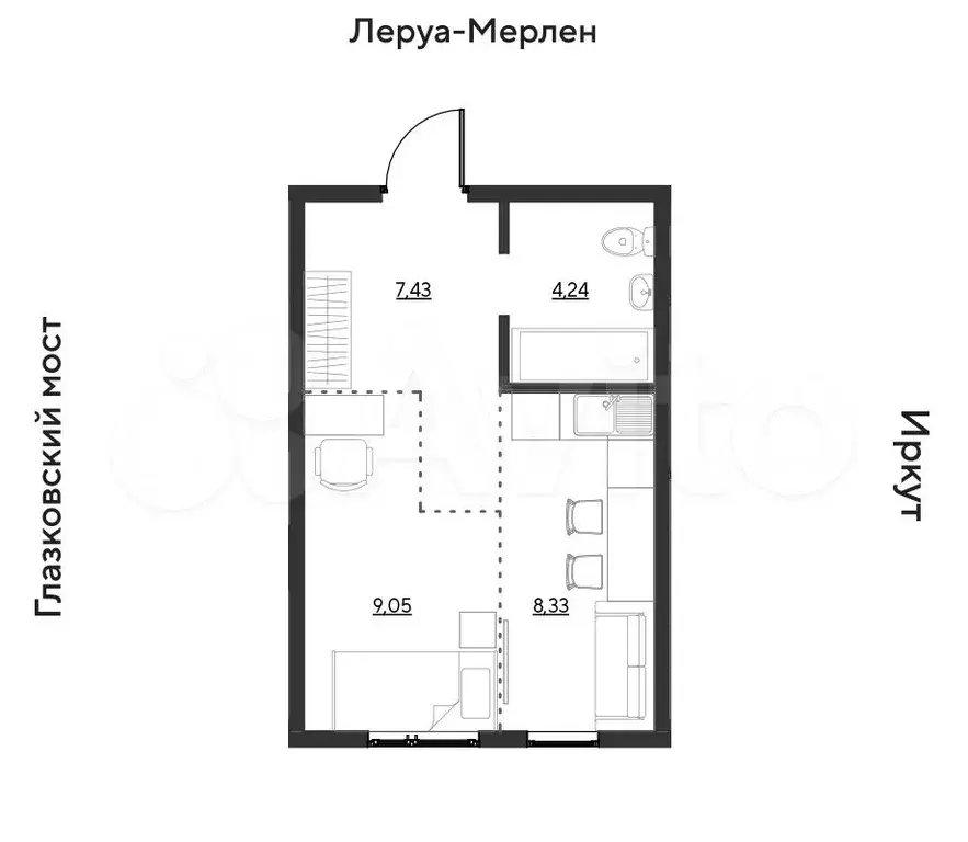 1-к. квартира, 29,1 м, 16/19 эт. - Фото 0