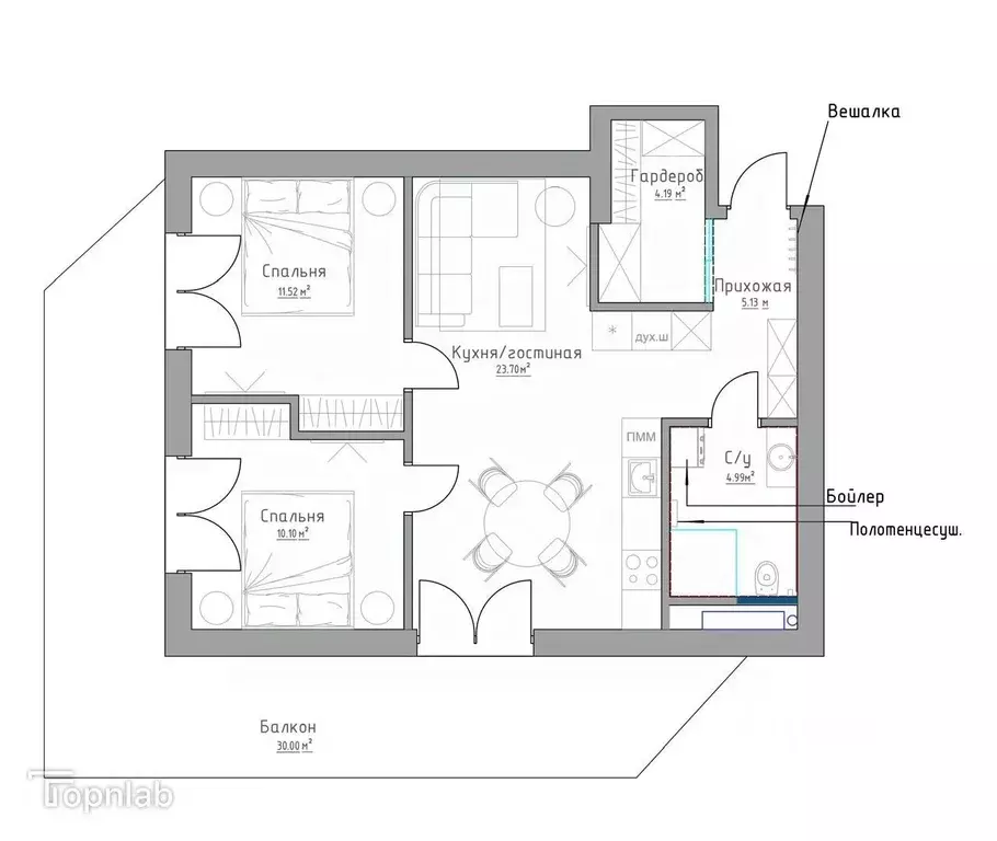 3-к кв. Крым, Ялта ул. Московская, 15к6 (89.0 м) - Фото 2