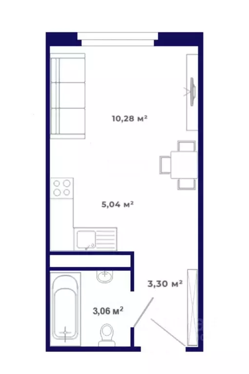 1-к кв. Иркутская область, Иркутский муниципальный округ, Маркова рп, ... - Фото 1