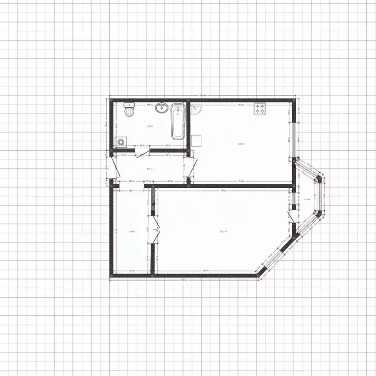 1-к кв. Липецкая область, Липецк ул. Валентина Скороходова, 11 (44.0 ... - Фото 2