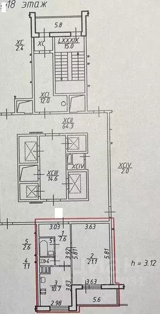 1-к кв. Санкт-Петербург ул. Типанова, 27/39 (43.1 м) - Фото 2