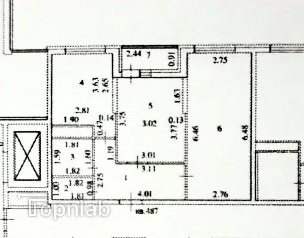 2-к кв. Краснодарский край, Краснодар Новороссийская ул., 90/2к1 (49.9 ... - Фото 2