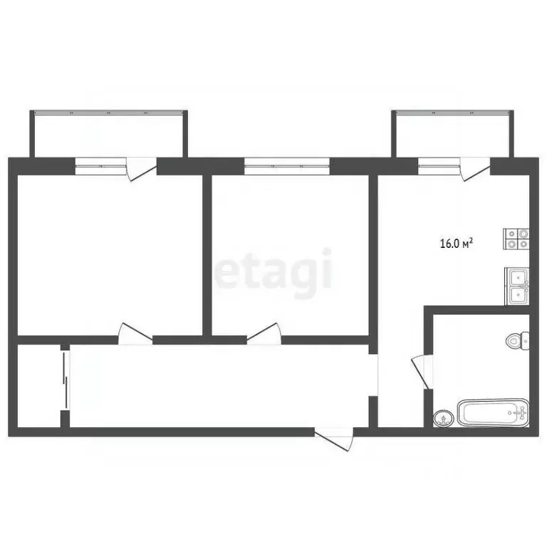 2-к кв. Краснодарский край, Анапа ул. Мирная, 29к4 (63.5 м) - Фото 2