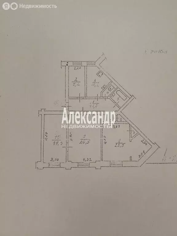 4-комнатная квартира: Выборг, Железнодорожная улица, 9/15 (107.4 м) - Фото 2