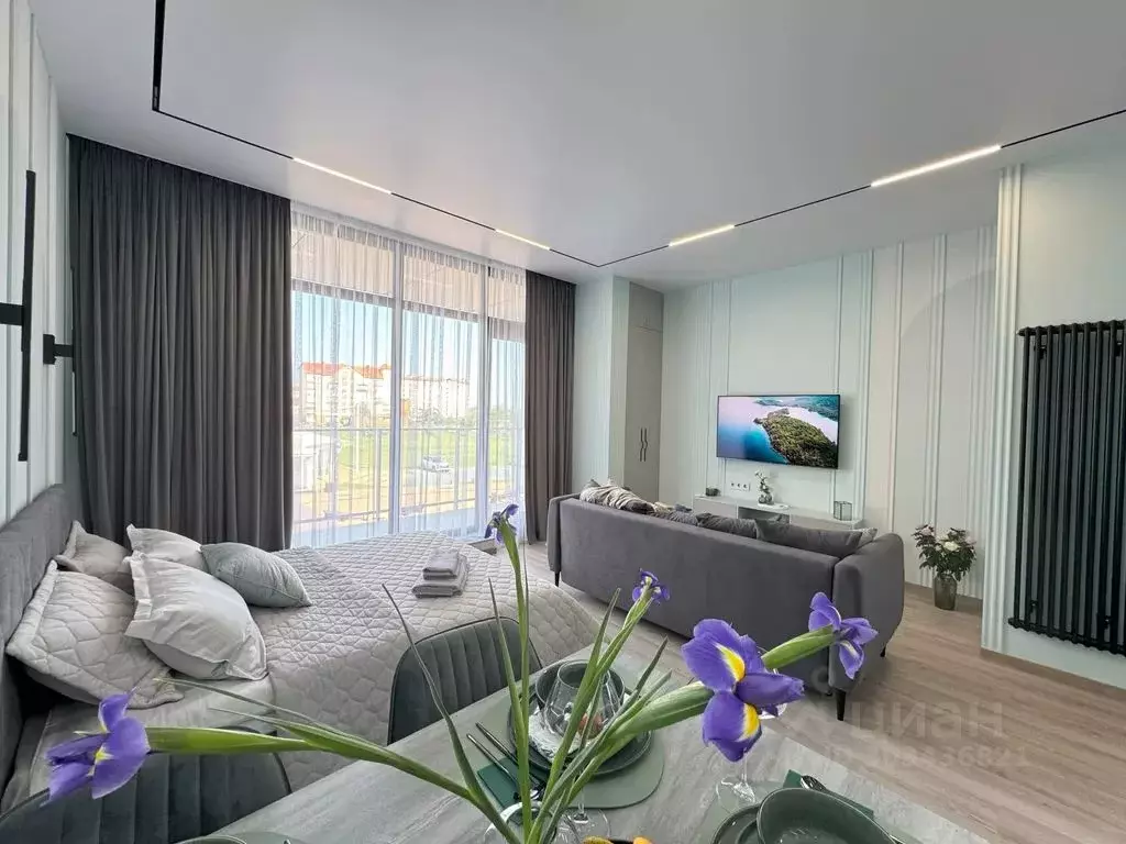 Студия Калининградская область, Зеленоградск ул. Гагарина, 87 (45.0 м) - Фото 1