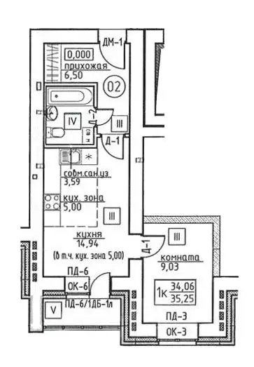 1-к кв. Томская область, Томск Сибирская ул., 74 (35.25 м) - Фото 0