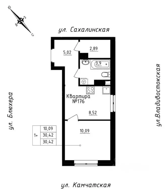 Студия Свердловская область, Екатеринбург ул. Кронштадтская, 30 (30.42 ... - Фото 1
