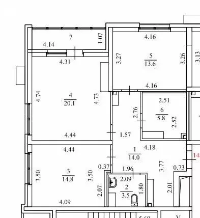 2-комнатная квартира: Екатеринбург, улица Викулова, 24 (71.8 м) - Фото 1