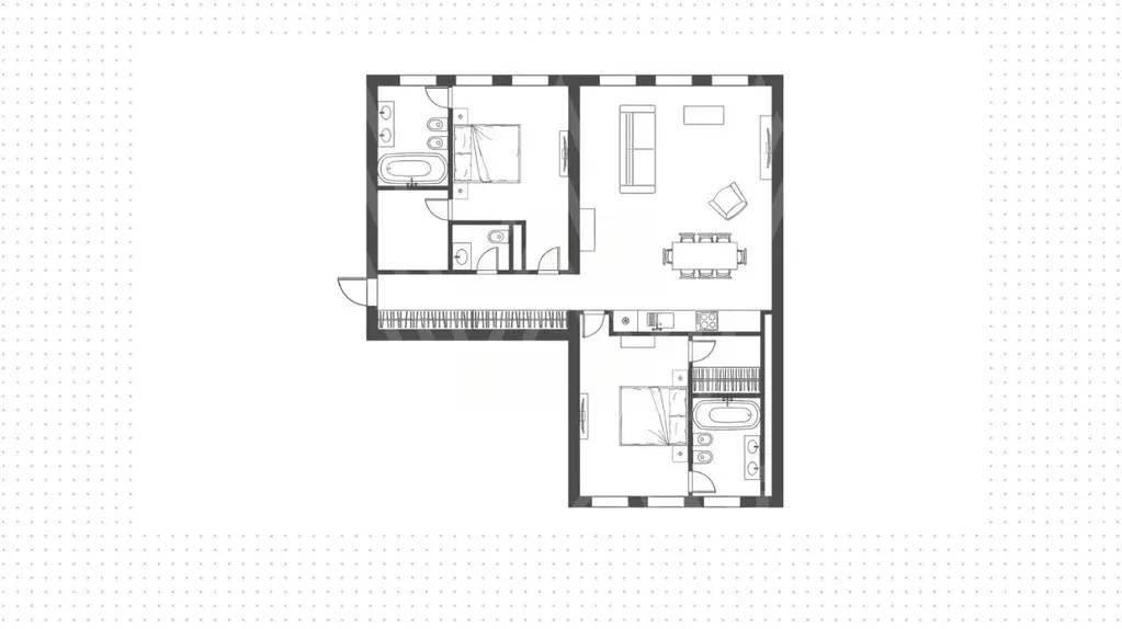 3-к кв. Москва Никольская ул., 10/2С2б (125.0 м) - Фото 1