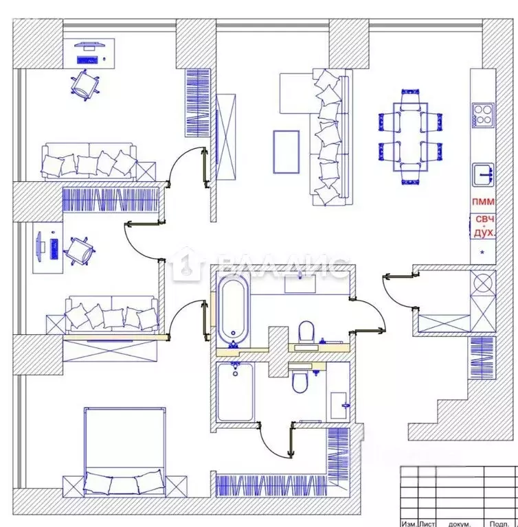 4-комнатная квартира: Москва, 1-й Сетуньский проезд, 8 (103 м) - Фото 1