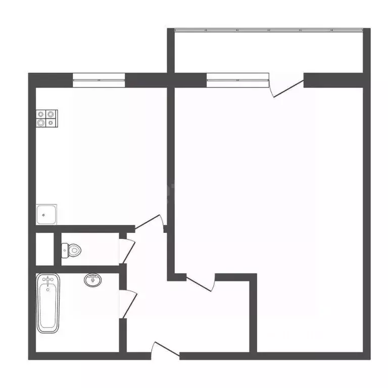 1-к кв. Тульская область, Богородицк ул. Победы, 34 (35.0 м) - Фото 1