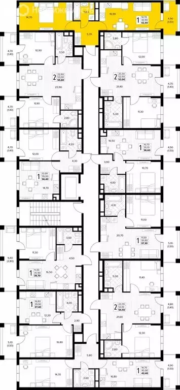 1-комнатная квартира: Сукко, жилой комплекс Кипарис (42.4 м) - Фото 1