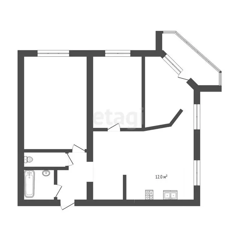 3-комнатная квартира: Стерлитамак, улица Гоголя, 2В (75.3 м) - Фото 0