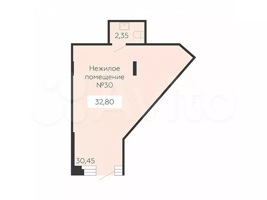 Продам помещение свободного назначения, 32.8 м - Фото 0