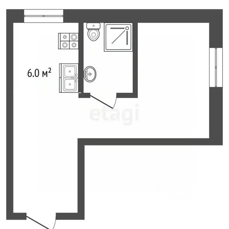 Студия Москва Волоколамское ш., 88к5с5 (25.8 м) - Фото 2