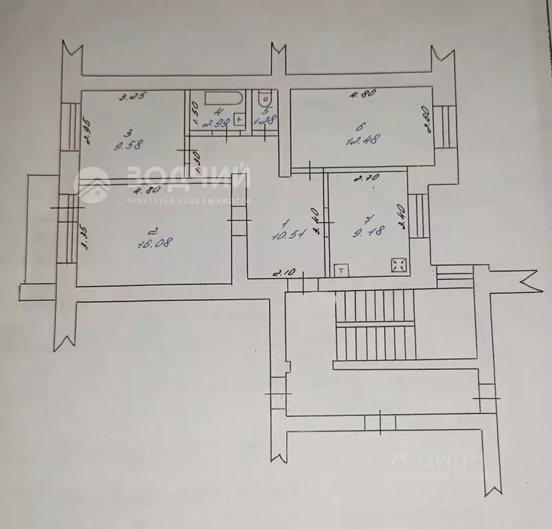 3-к кв. Чувашия, Шумерля Октябрьская ул., 18 (62.1 м) - Фото 2