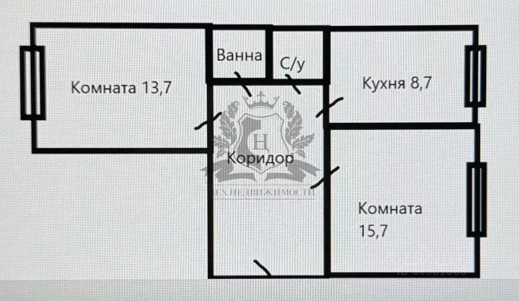 2-к кв. Ленинградская область, Выборгский район, Рощино пгт ул. ... - Фото 2