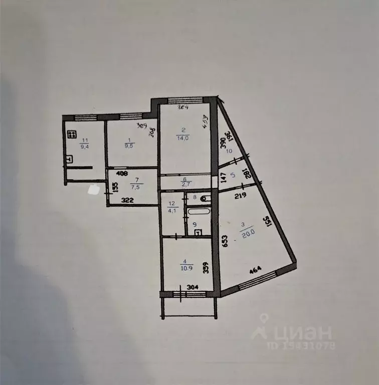 4-к кв. Курганская область, Курган Заозерный жилрайон, 5-й мкр, 3 ... - Фото 2