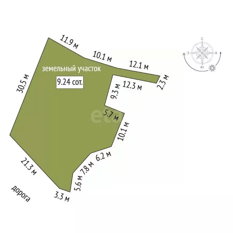 Участок в Севастополь ул. Ручьевая, 25 (9.24 сот.) - Фото 1